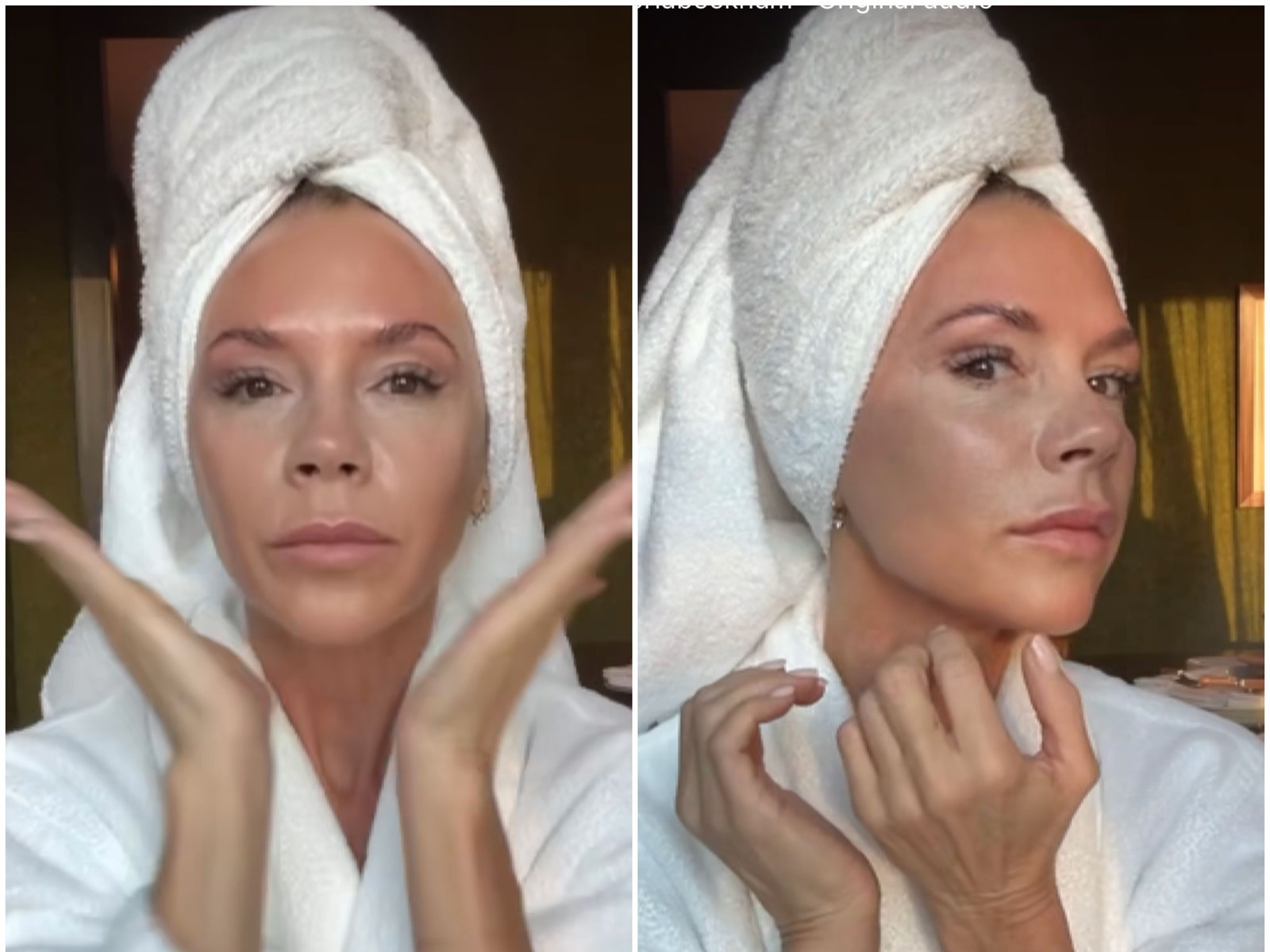 Victoria Beckham Wore ‘No Makeup’ to Show Off Her Two-Step Morning Skin Care Routine