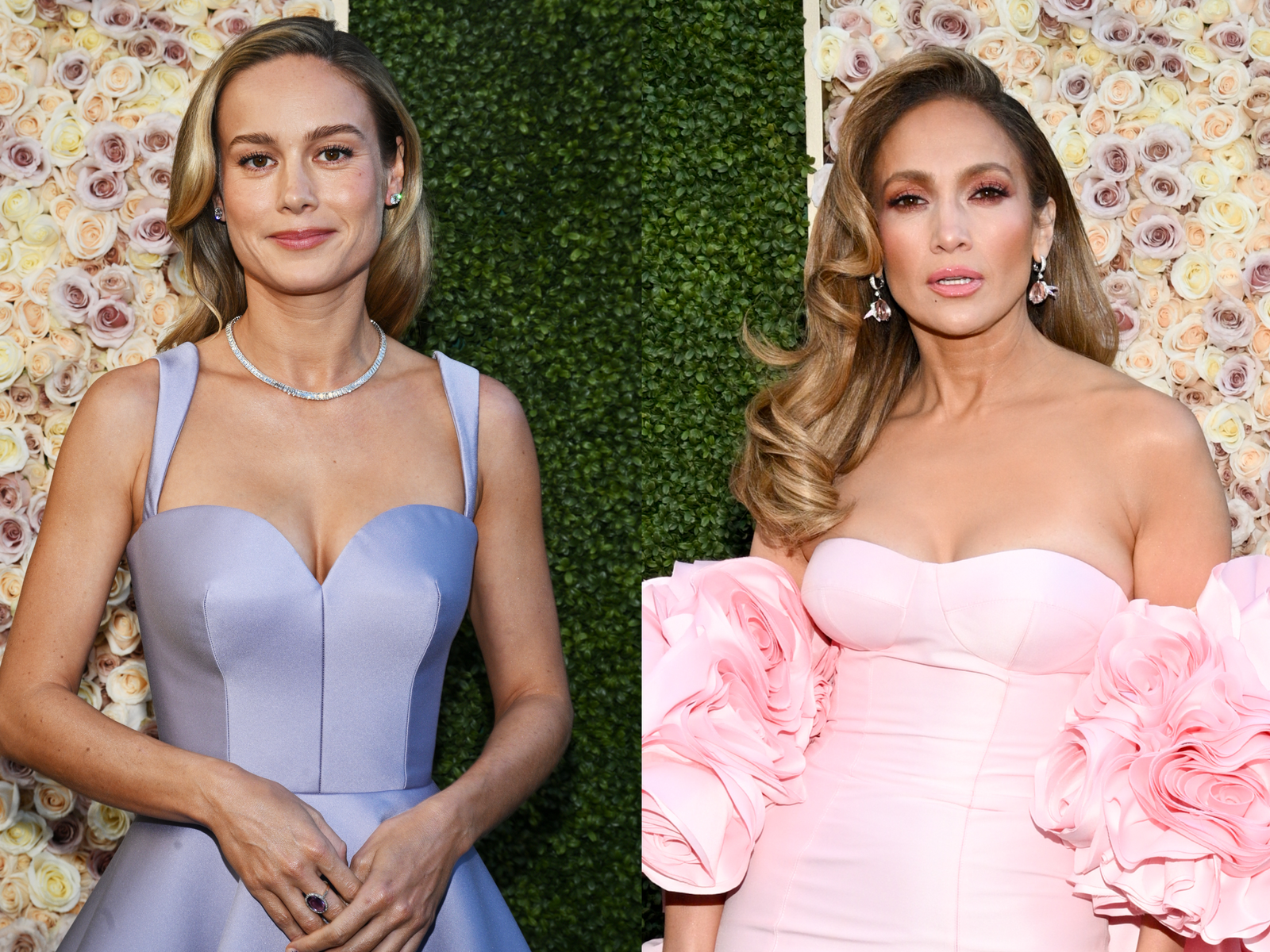 Brie Larson Started Crying and Hyperventilating When She Met Her Hero, J.Lo, at the Golden Globes